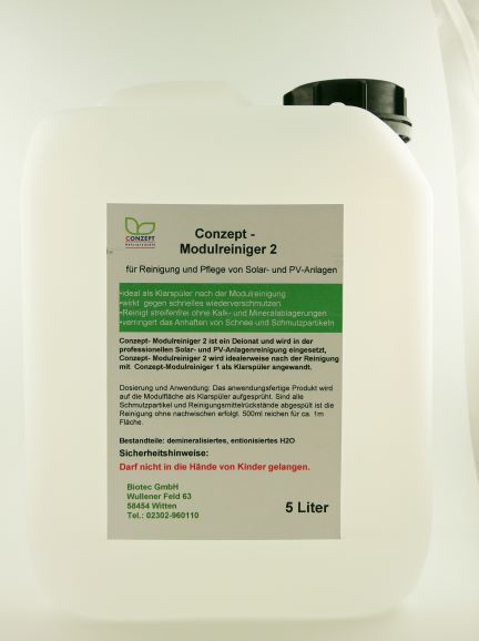 Conzept-Modulreiniger 2 - Kanister 5 Liter