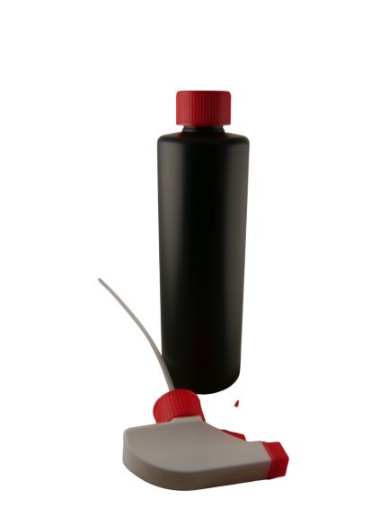 Leere Sprühflasche 500ml - Rundflasche schwarz 1 Stück